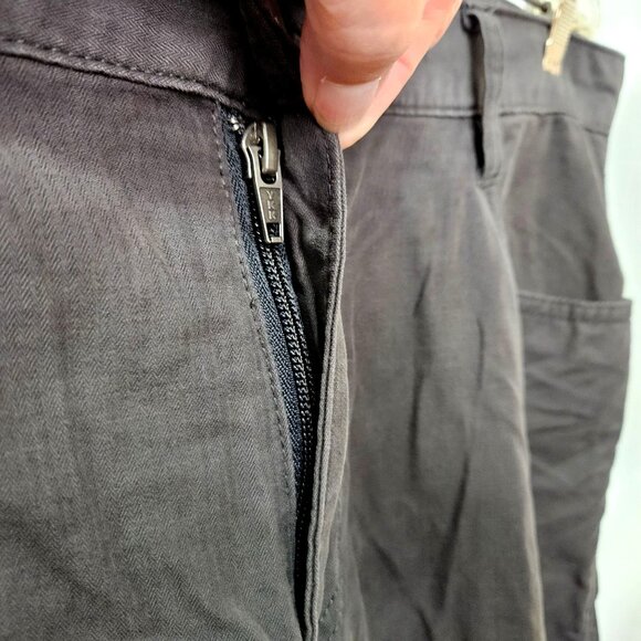 Eddie Bauer Mens Pants Travex Hiking Outdoor Performance 35x32 Grey Charcoal - Picture 7 of 12